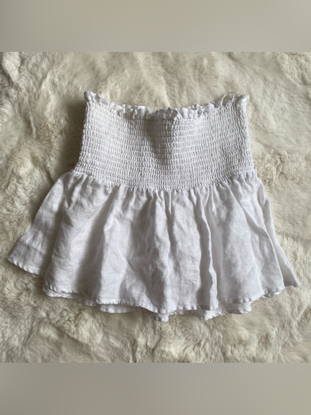Reformation linen tube top / skirt